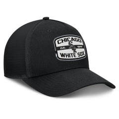 Chicago White Sox Team Patch A-Frame Trucker Snapback Hat - Black