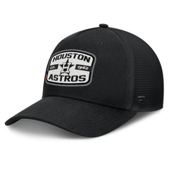 Houston Astros Team Patch A-Frame Trucker Snapback Hat - Black