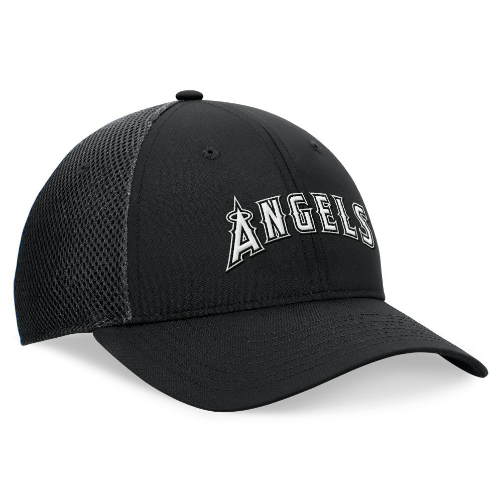 Los Angeles Angels Spacer Mesh Flex Hat - Black