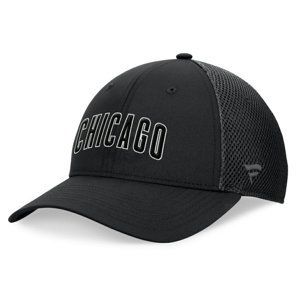 Chicago Cubs Spacer Mesh Flex Hat - Black