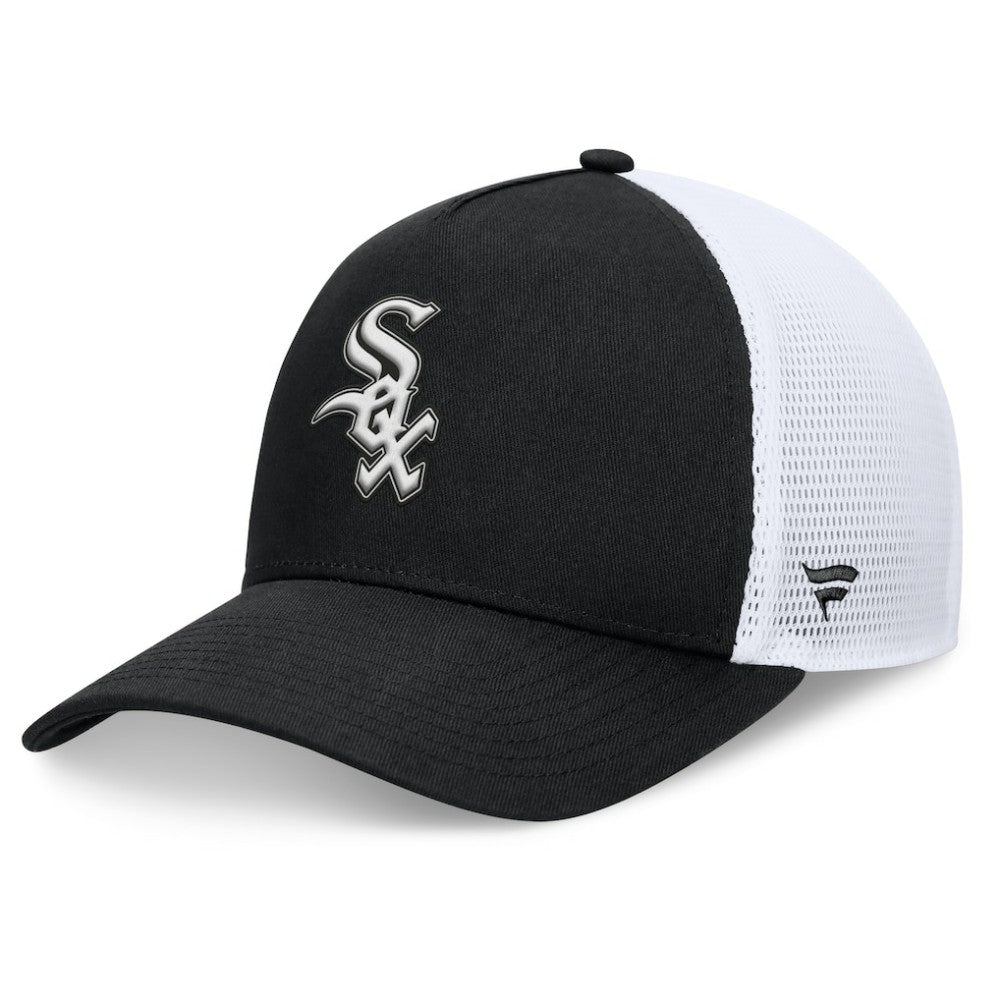 Chicago White Sox Fundamental A-Frame Adjustable Hat - Black