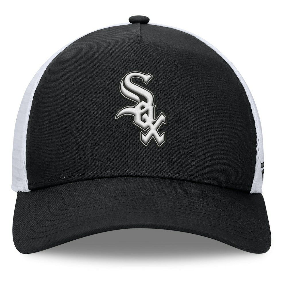 Chicago White Sox Fundamental A-Frame Adjustable Hat - Black