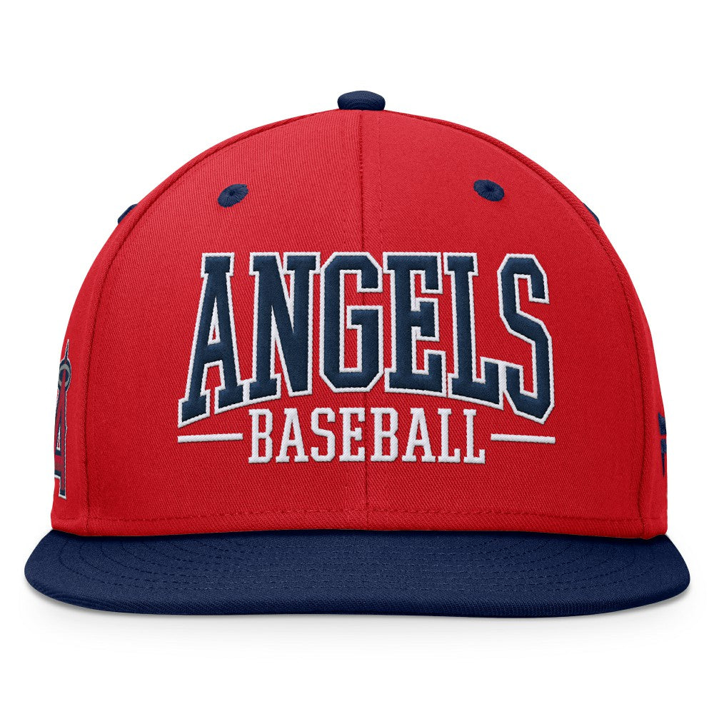 Los Angeles Angels Fundamental Bold Snapback Hat - Red/Navy
