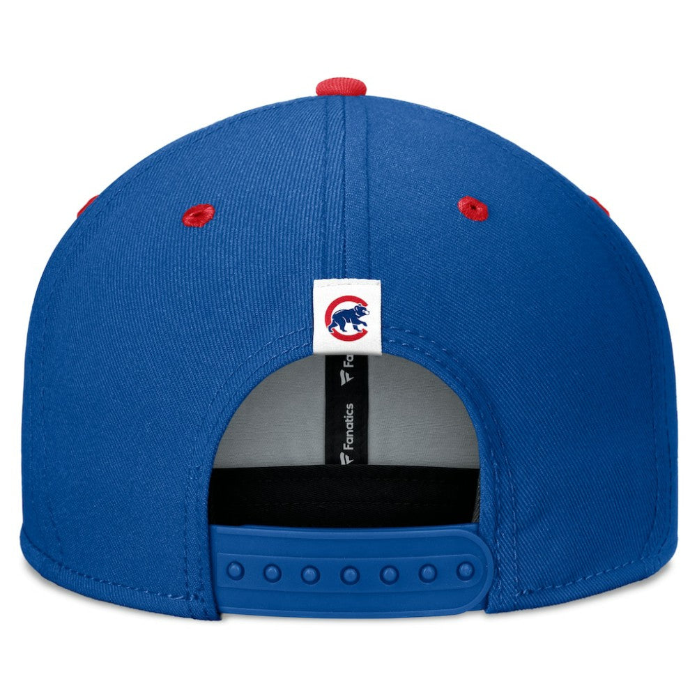 Chicago Cubs Fundamental Bold Snapback Hat - Royal/Red
