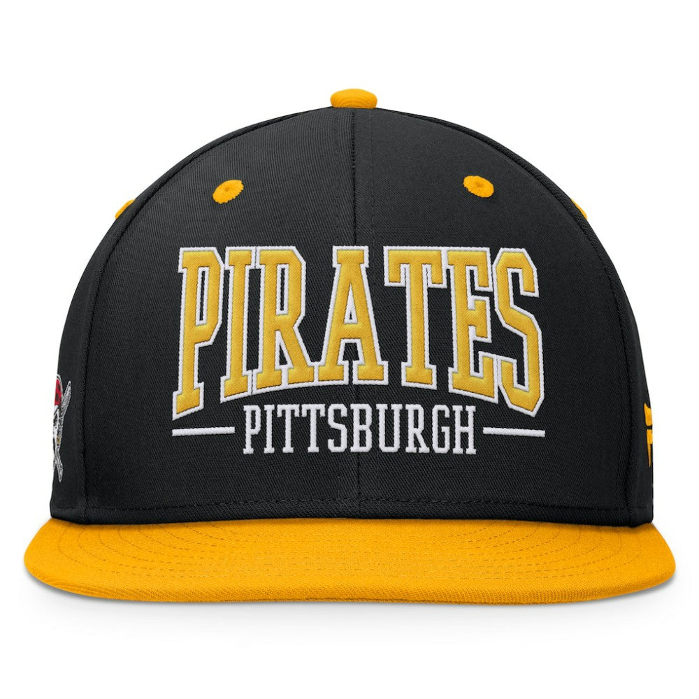Pittsburgh Pirates Fundamental Bold Snapback Hat - Black/Gold