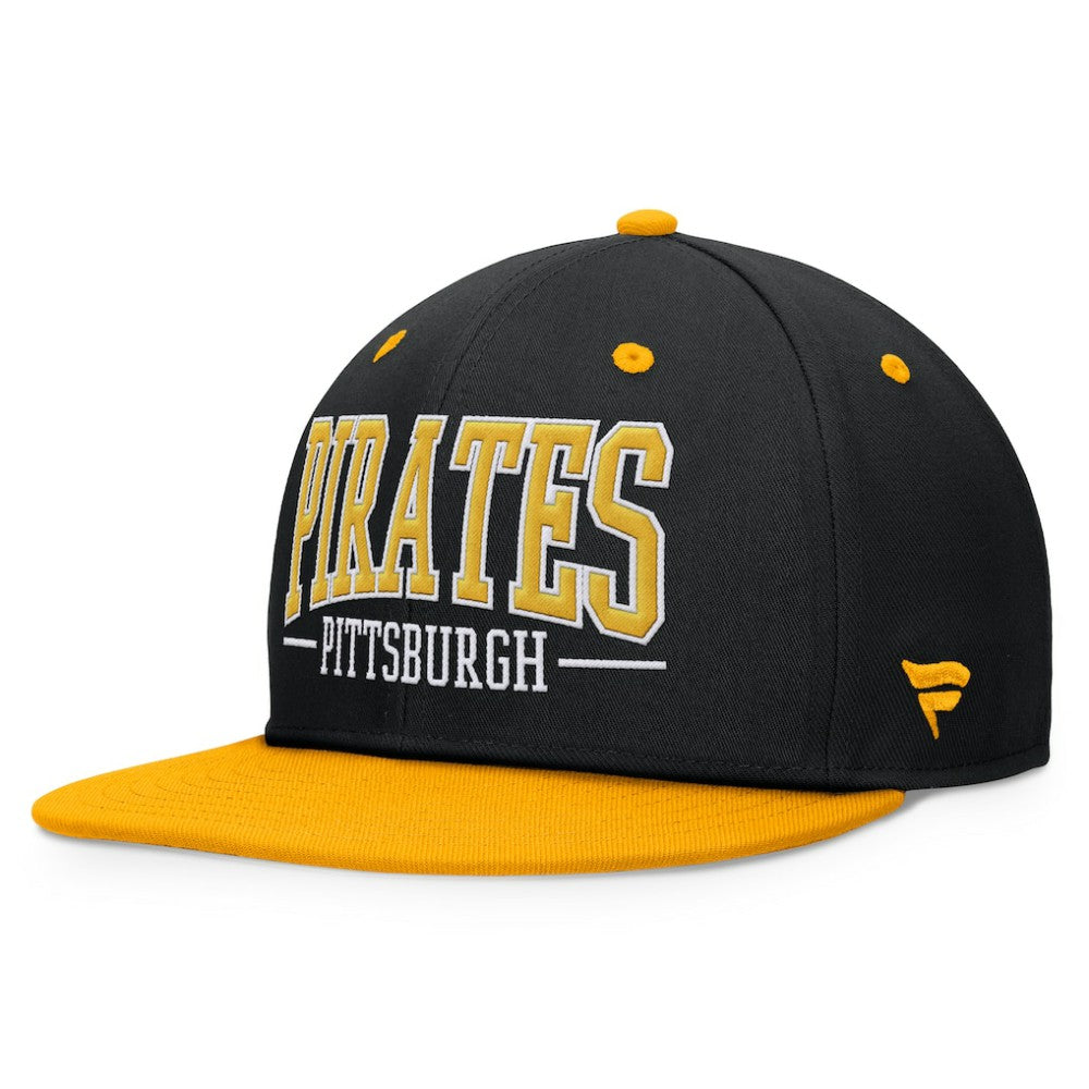 Pittsburgh Pirates Fundamental Bold Snapback Hat - Black/Gold