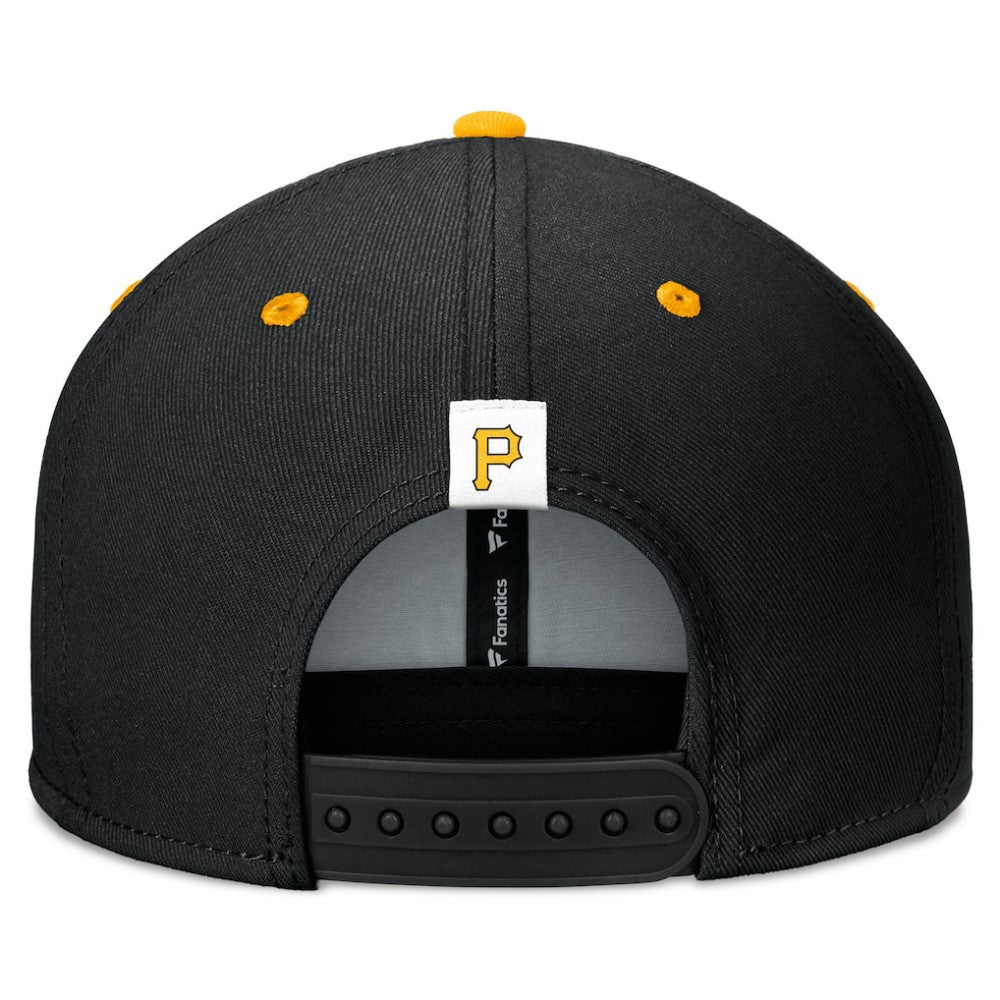 Pittsburgh Pirates Fundamental Bold Snapback Hat - Black/Gold