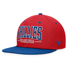 Philadelphia Phillies Fundamental Bold Snapback Hat - Red/Royal