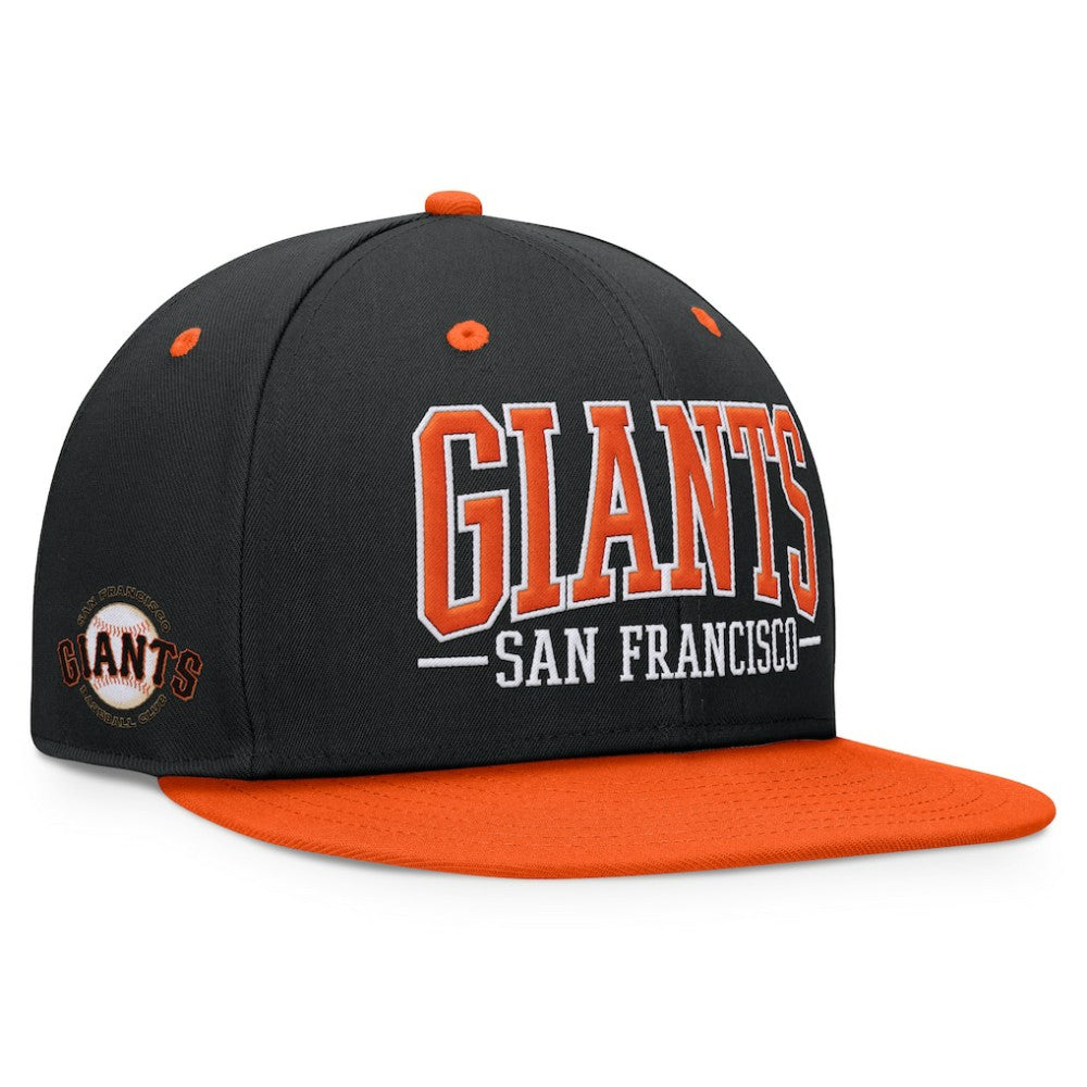 San Francisco Giants Fundamental Bold Snapback Hat - Black/Orange