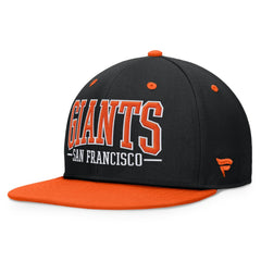 San Francisco Giants Fundamental Bold Snapback Hat - Black/Orange