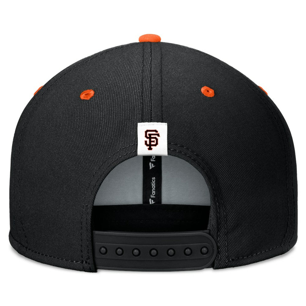 San Francisco Giants Fundamental Bold Snapback Hat - Black/Orange