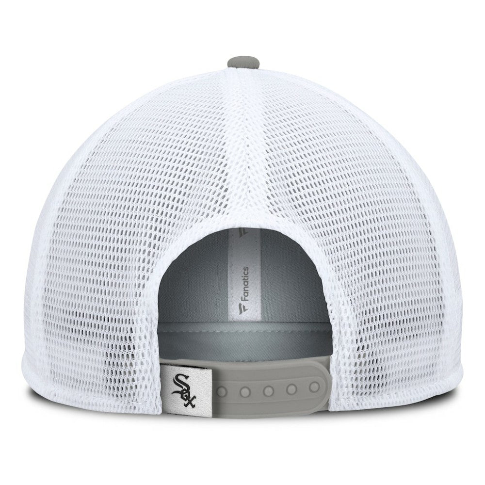 Chicago White Sox Fundamental Foam Front Snapback Hat - Black/White