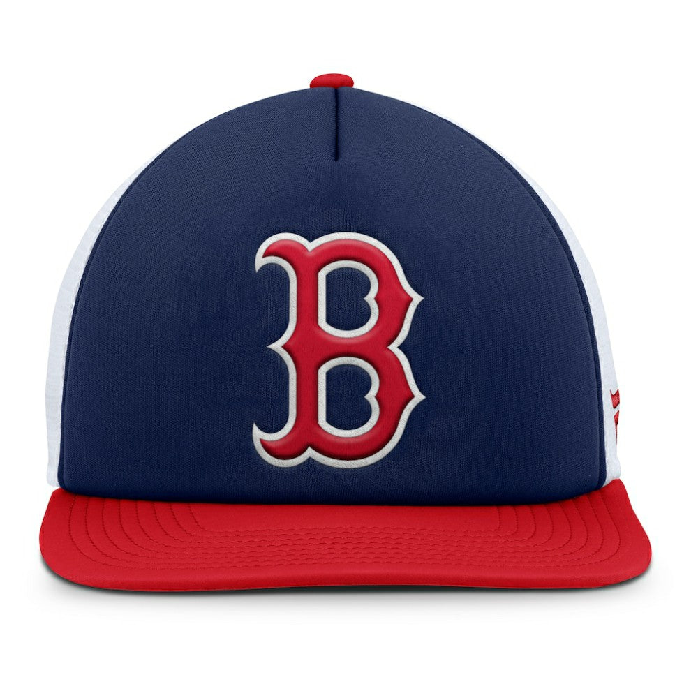 Boston Red Sox Fundamental Foam Front Snapback Hat - Navy/White