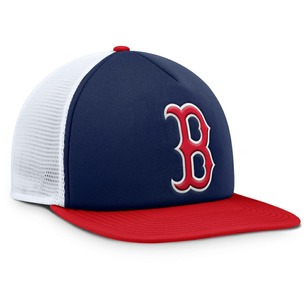 Boston Red Sox Fundamental Foam Front Snapback Hat - Navy/White