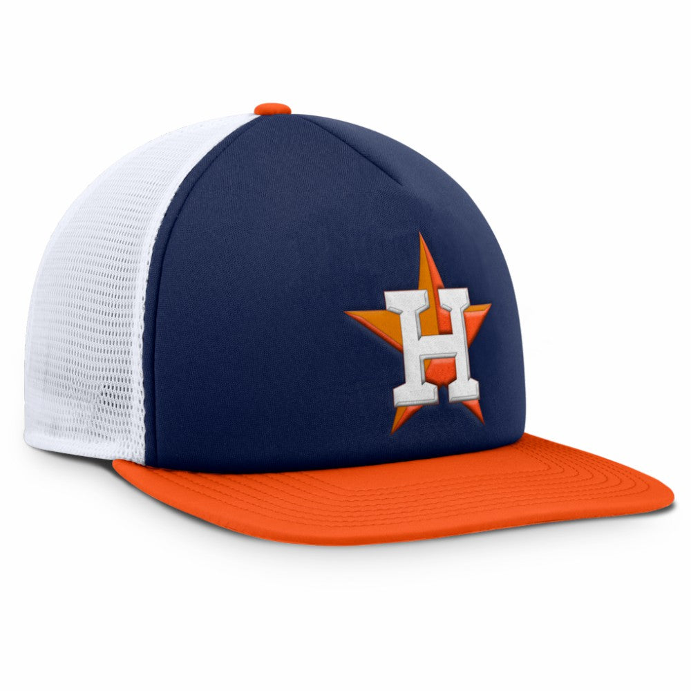 Houston Astros Fundamental Foam Front Snapback Hat - Navy/White