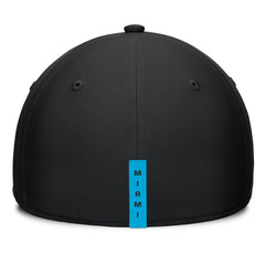 Miami Marlins Fundamental Tag Flex Hat - Black