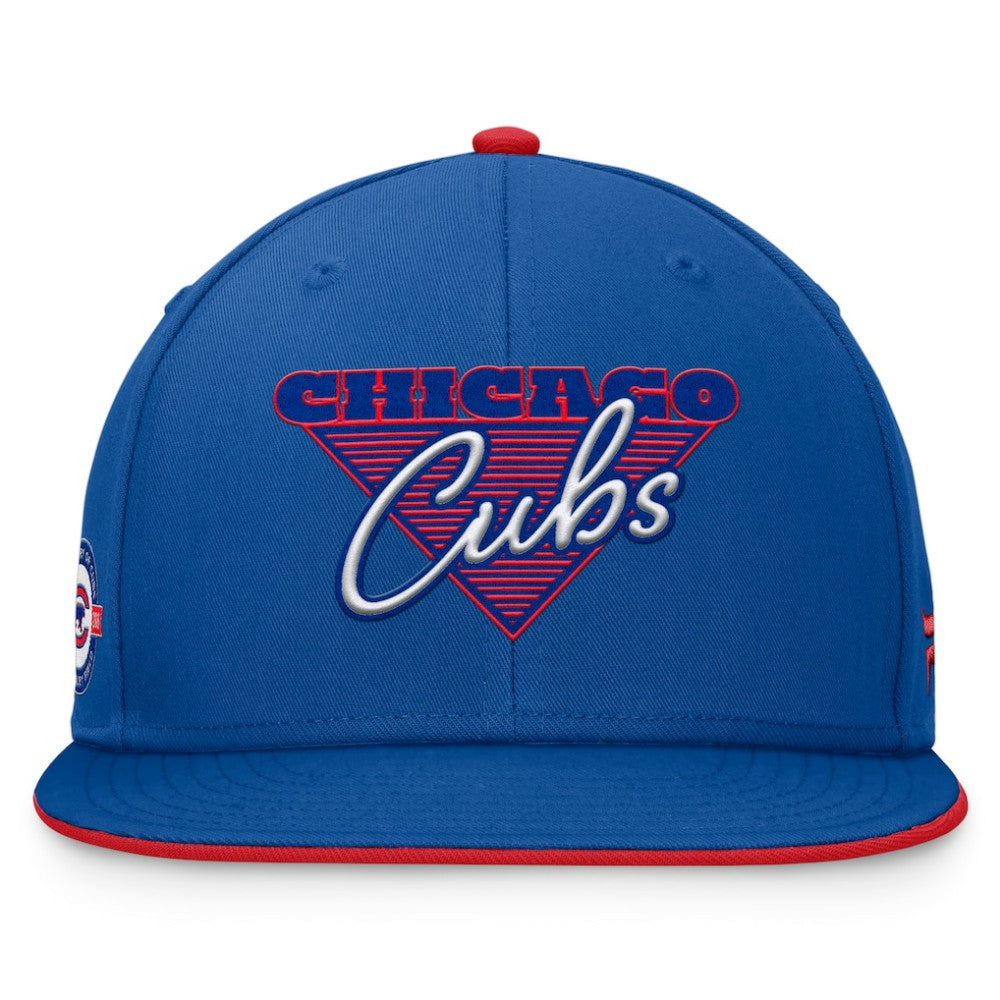 Chicago Cubs Fundamental Tri-Script Fitted Hat - Royal