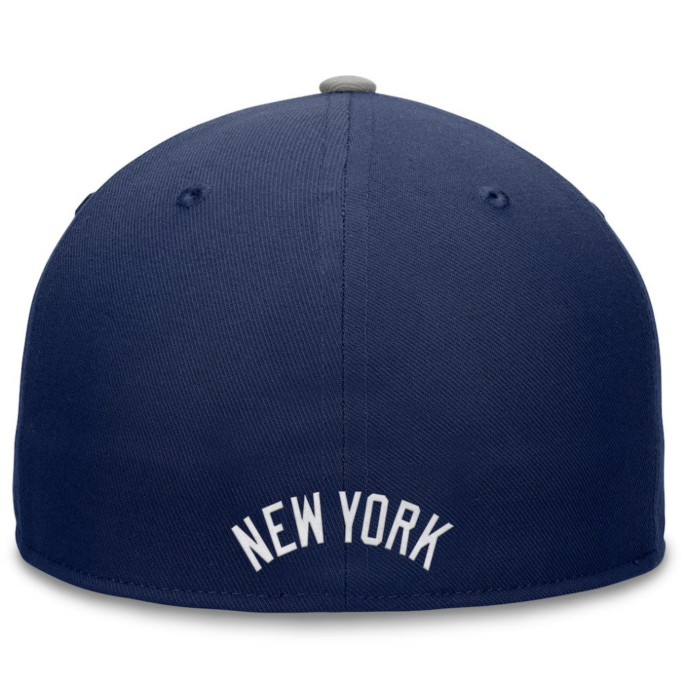 New York Yankees Fundamental Tri-Script Fitted Hat - Navy