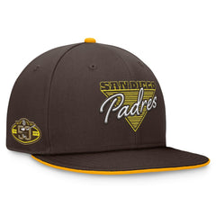 San Diego Padres Fundamental Tri-Script Fitted Hat - Brown