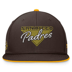 San Diego Padres Fundamental Tri-Script Fitted Hat - Brown