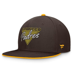 San Diego Padres Fundamental Tri-Script Fitted Hat - Brown