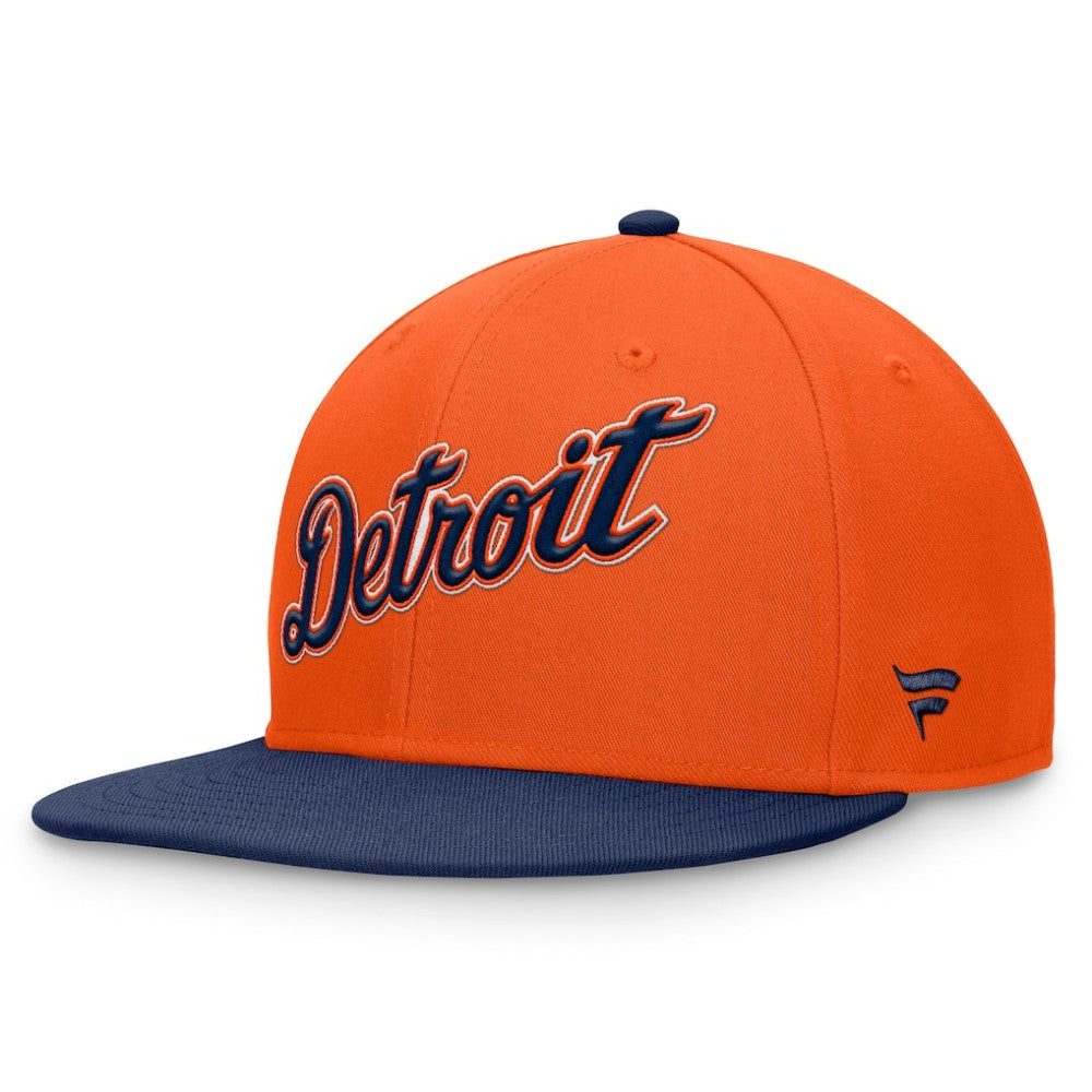 Detroit Tigers Fundamental Two-Tone Fitted Hat - Orange