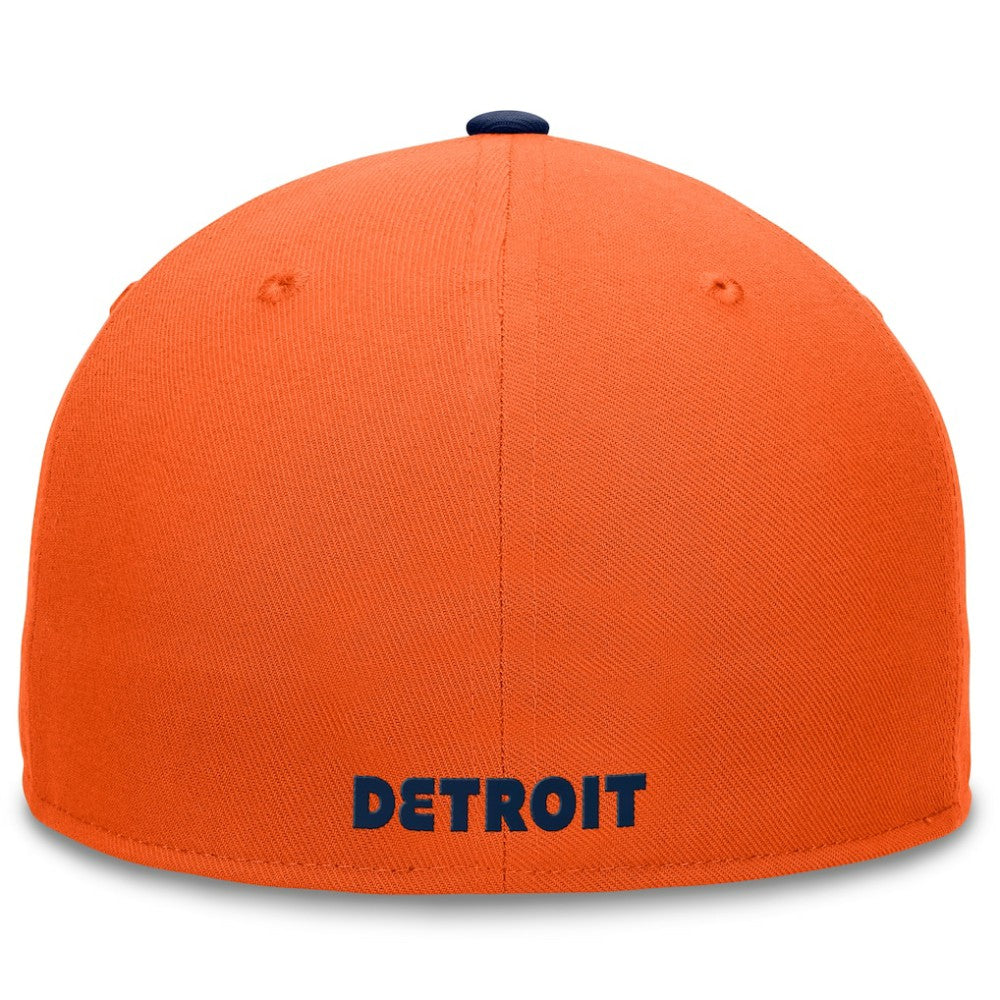 Detroit Tigers Fundamental Two-Tone Fitted Hat - Orange