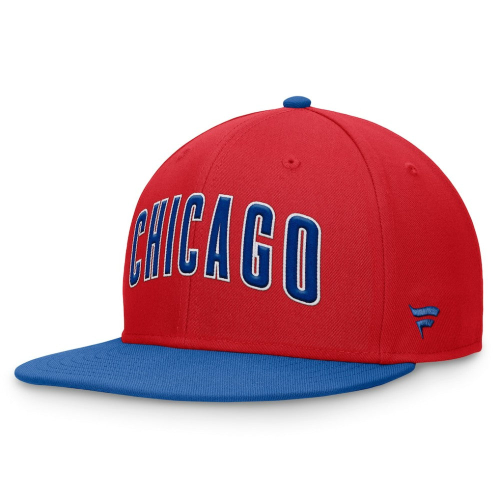 Chicago Cubs Fundamental Two-Tone Fitted Hat - Red