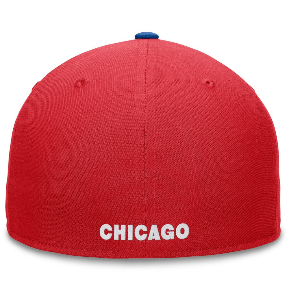 Chicago Cubs Fundamental Two-Tone Fitted Hat - Red