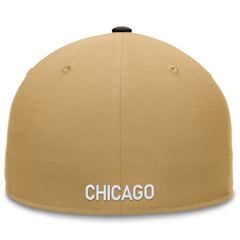 Chicago Cubs  Heritage Two-Tone Fitted Hat - Khaki/Black