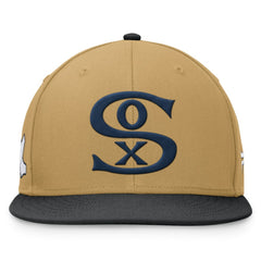 Chicago White Sox  Heritage Two-Tone Fitted Hat - Khaki/Black