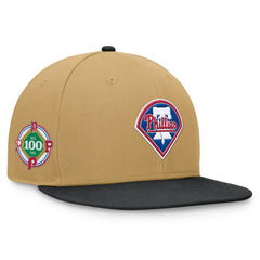 Philadelphia Phillies  Heritage Two-Tone Fitted Hat - Khaki/Black