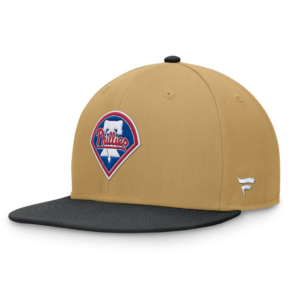 Philadelphia Phillies  Heritage Two-Tone Fitted Hat - Khaki/Black