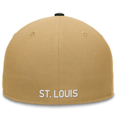 St. Louis Cardinals  Heritage Two-Tone Fitted Hat - Khaki/Black
