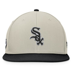 Chicago White Sox Team Two-Tone Snapback Hat - Khaki/Black