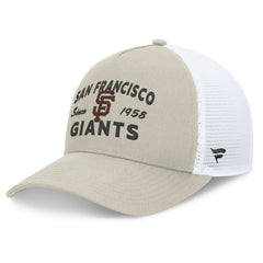 San Francisco Giants A-Frame Trucker Adjustable Hat - Stone