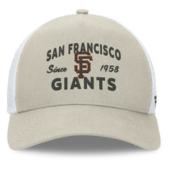 San Francisco Giants A-Frame Trucker Adjustable Hat - Stone