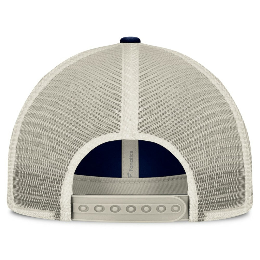 Boston Red Sox  Heritage Stripe Trucker Adjustable Hat - Navy/Natural