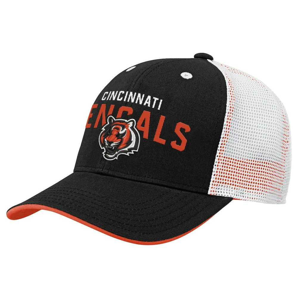 NFL Cincinnati Bengals Youth Core Lockup Trucker Adjustable Hat