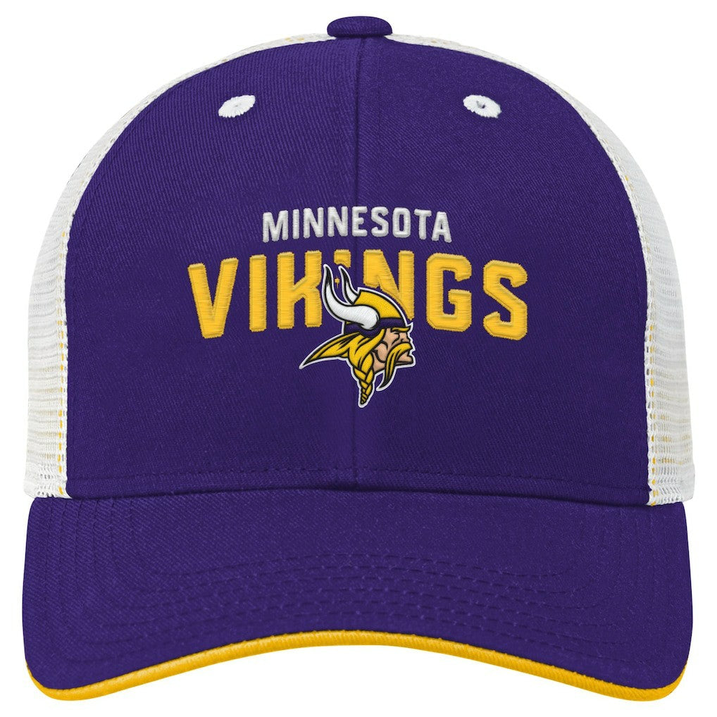 NFL Minnesota Vikings Youth Core Lockup Trucker Adjustable Hat