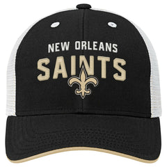 NFL New Orleans Saints Youth Core Lockup Trucker Adjustable Hat