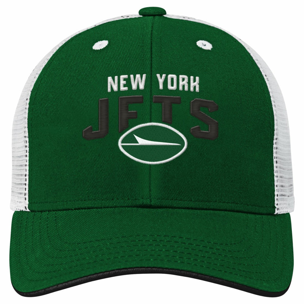 NFL New York Jets Youth Core Lockup Trucker Adjustable Hat