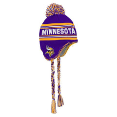 NFL Minnesota Vikings Youth Jacquard Tassel Knit Hat with Pom