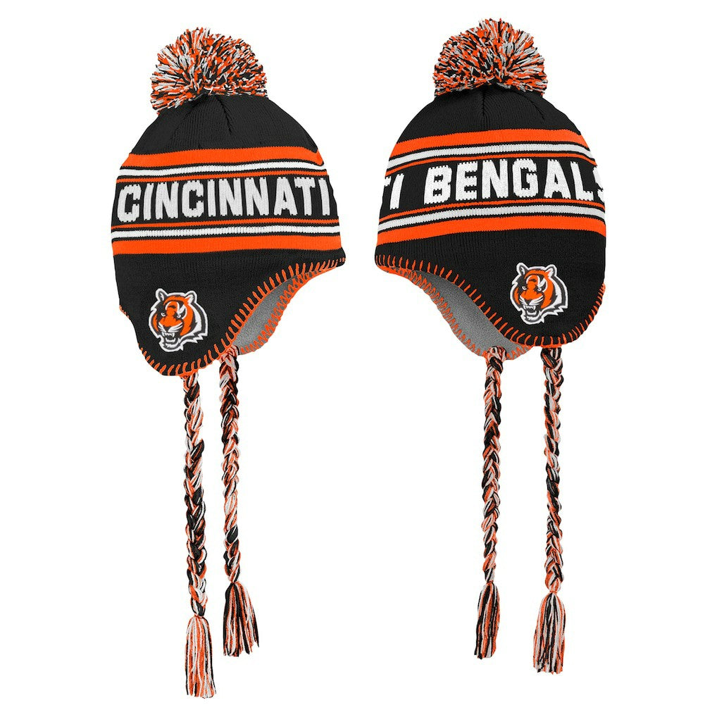 NFL Cincinnati Bengals Preschool Jacquard Tassel Knit Hat with Pom