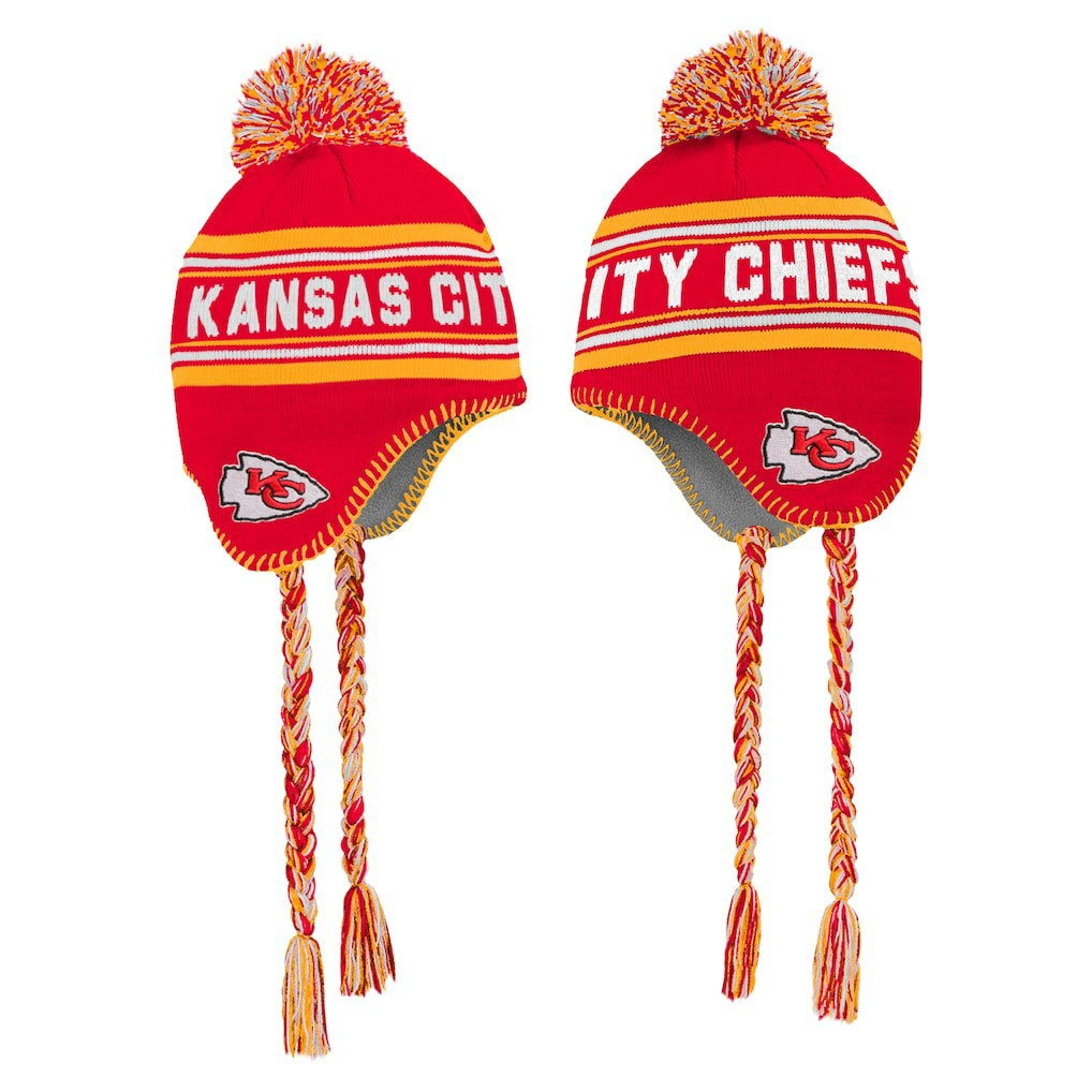 NFL Kansas City Chiefs Preschool Jacquard Tassel Knit Hat with Pom
