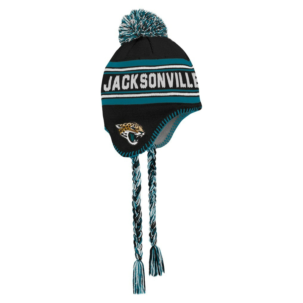 NFL Jacksonville Jaguars Preschool Jacquard Tassel Knit Hat with Pom