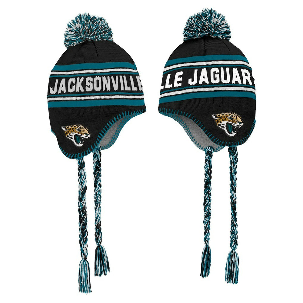NFL Jacksonville Jaguars Preschool Jacquard Tassel Knit Hat with Pom