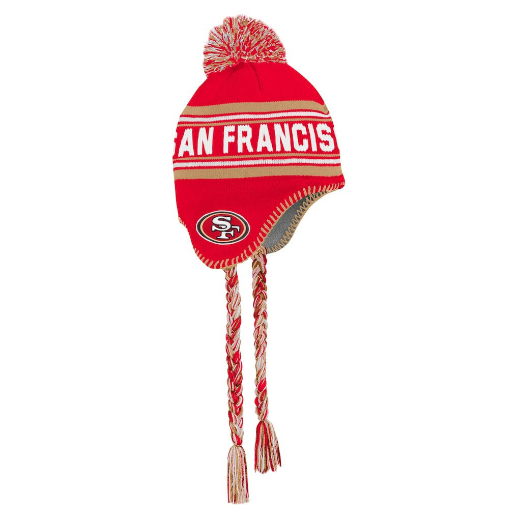 NFL San Francisco 49ers Preschool Jacquard Tassel Knit Hat with Pom