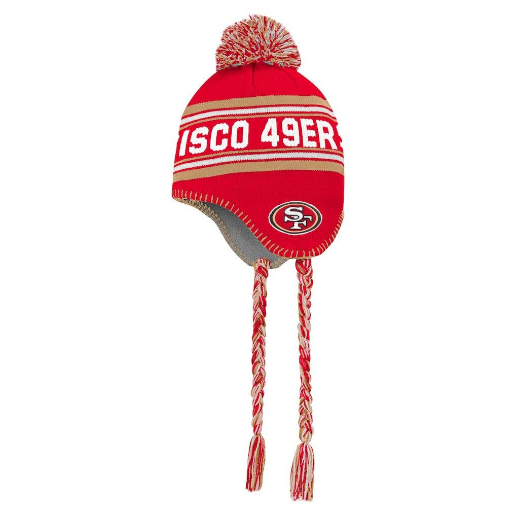 NFL San Francisco 49ers Preschool Jacquard Tassel Knit Hat with Pom
