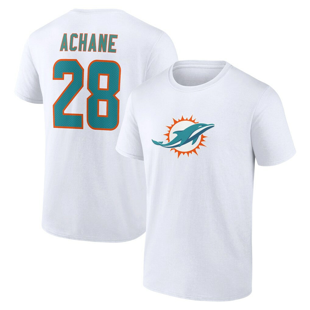 NFL Miami Dolphins De’Von Achane  Icon Player Name & Number T-Shirt